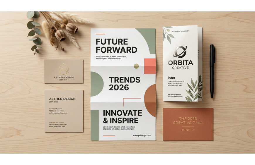 Les tendances graphiques 2026 à adopter sur vos supports imprimés